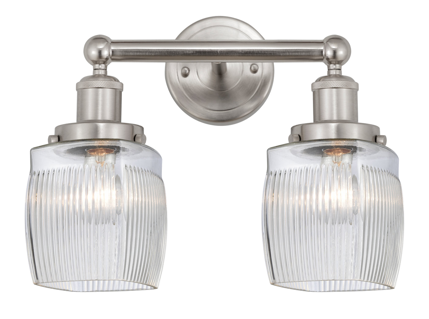 Edison Bath Vanity Light Cast Brass Glass