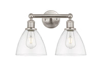 Edison Bath Vanity Light Steel Glass Brass