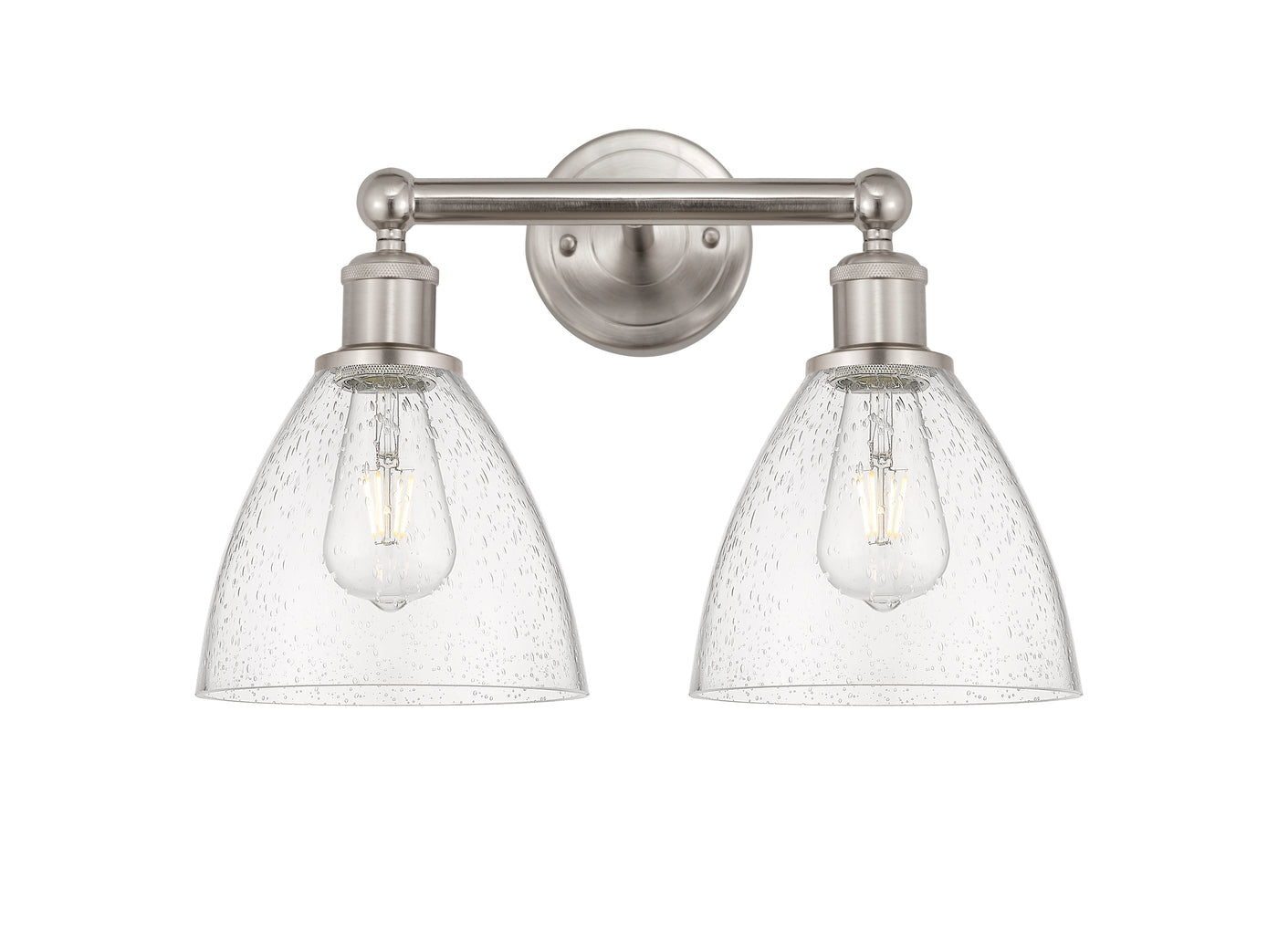 Edison Bath Vanity Light Steel Glass Brass