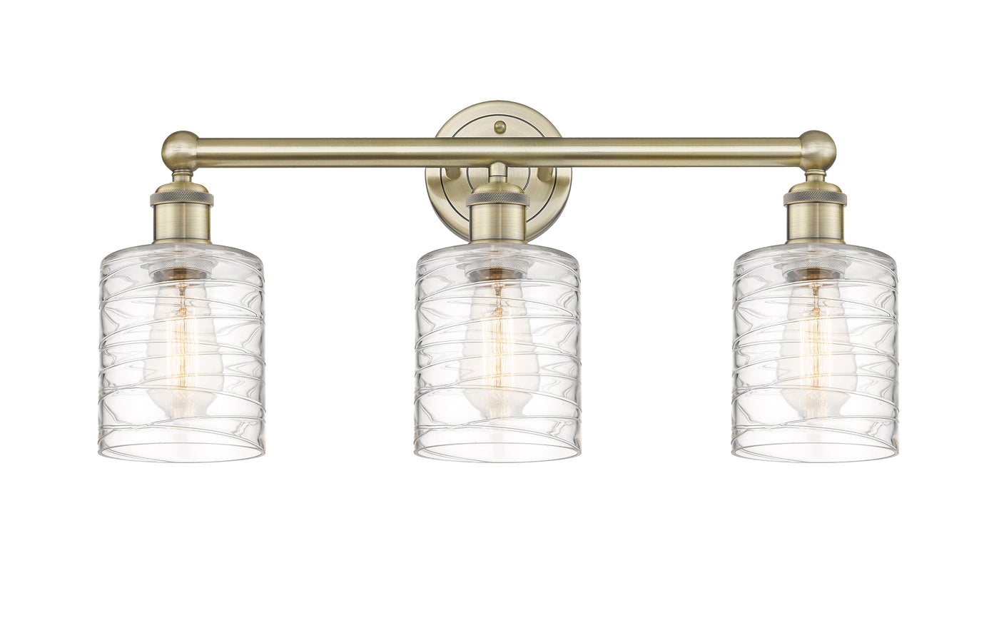 Edison Bath Vanity Light Cast Brass 23 Inches