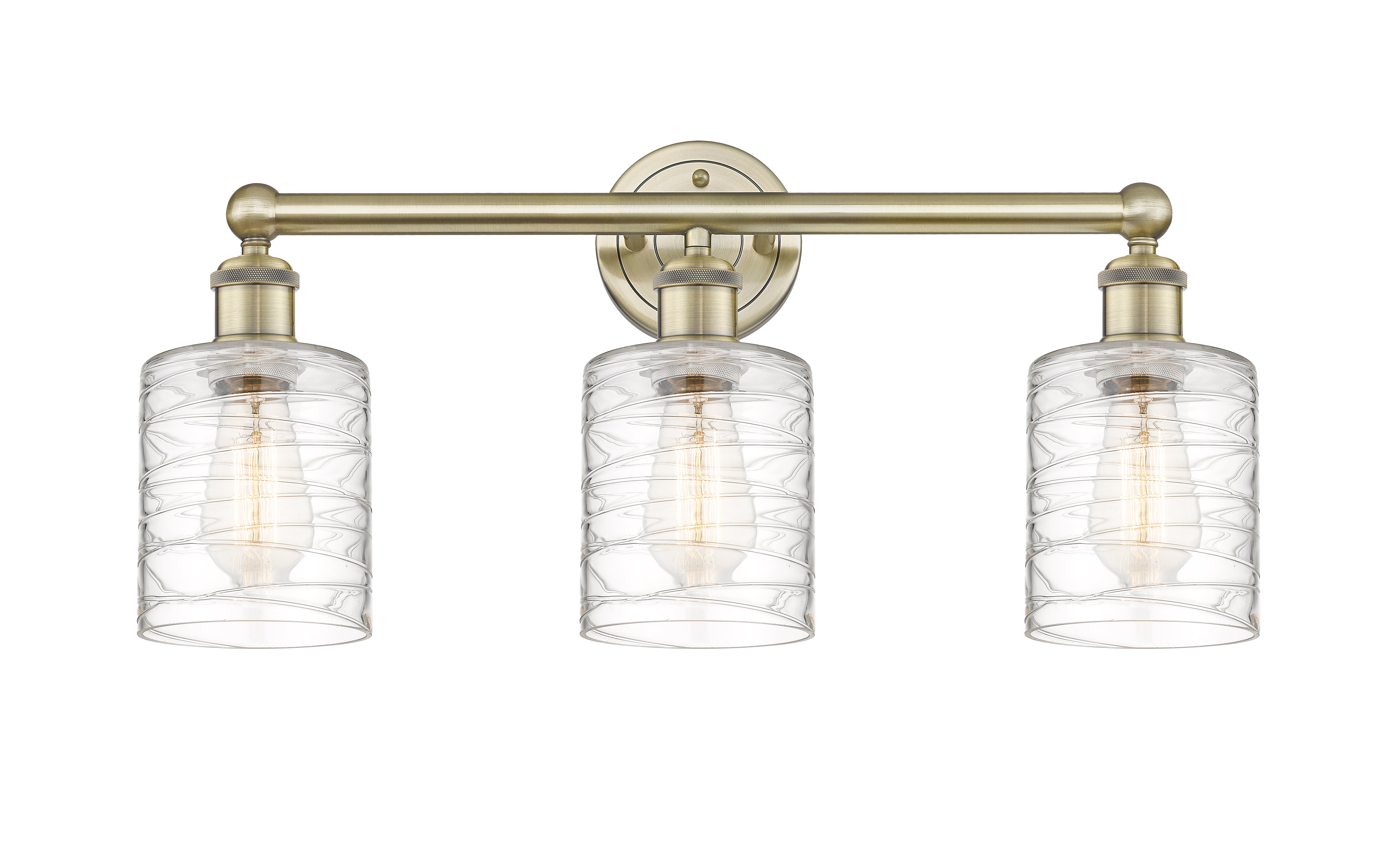 Edison Bath Vanity Light Cast Brass 23 Inches