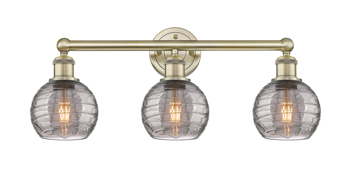 Athens Deco Swirl 24-Inch 3-Light Bath Vanity Light