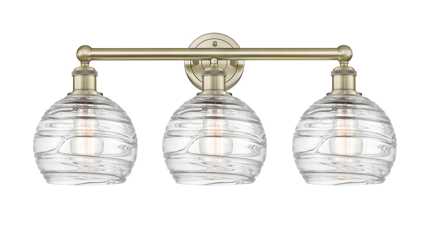 Edison Bath Vanity Light Cast Brass 3 Lights