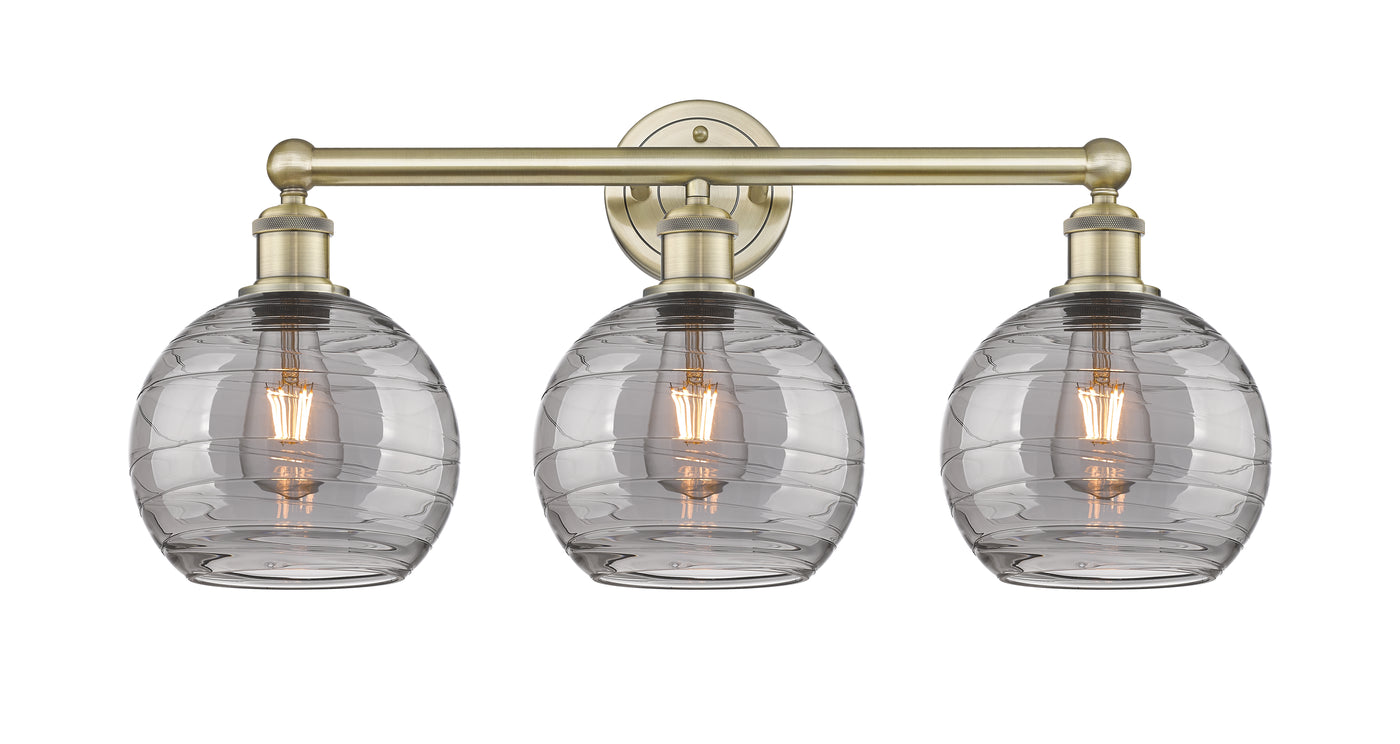 Edison Bath Vanity Light Cast Brass 3 Lights