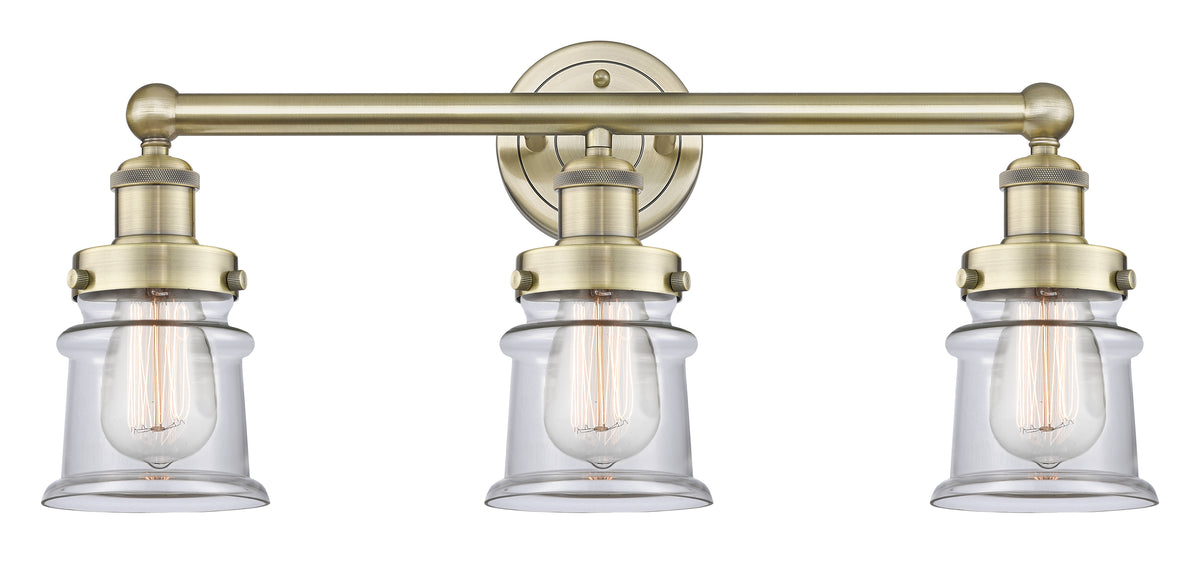 Canton 23-Inch 3-Light Bath Vanity Light 10.75-Inch High 7.125-Inch Extension