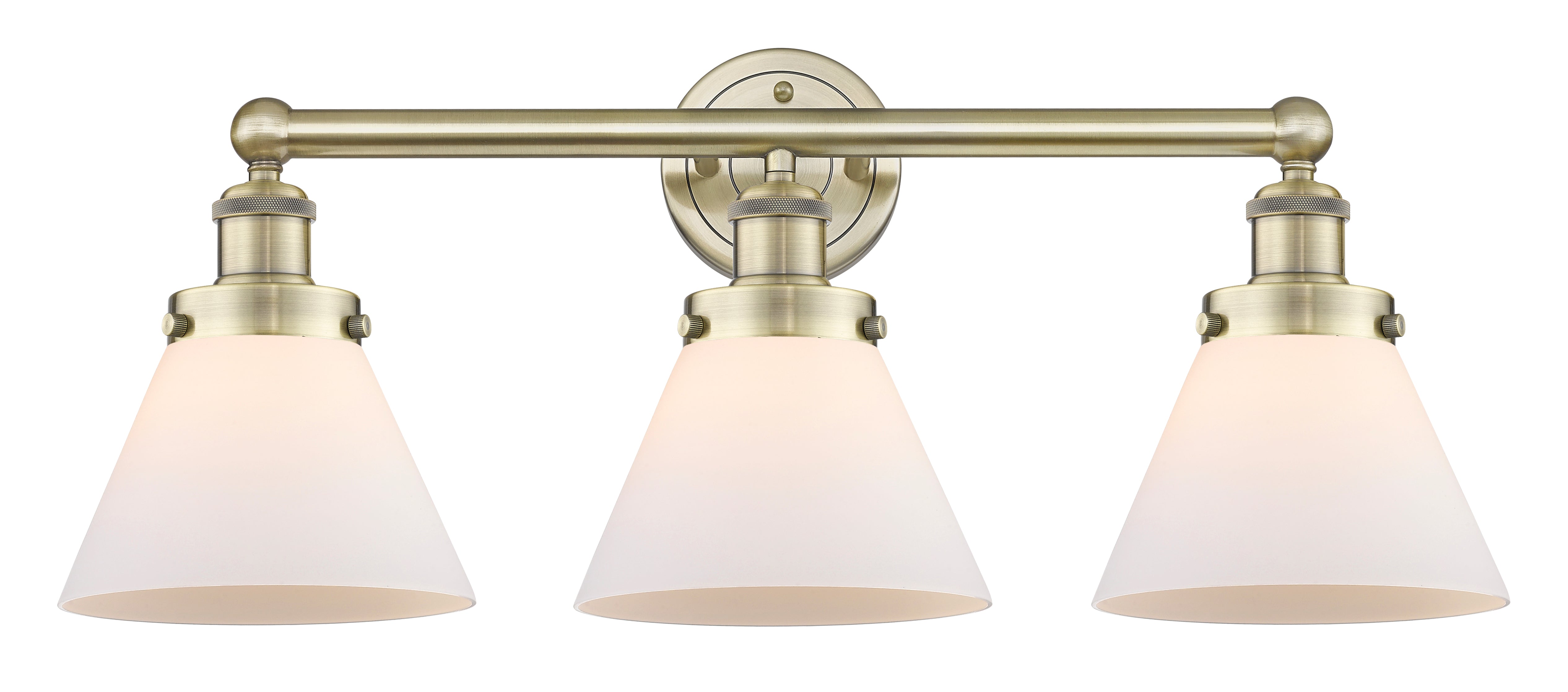 Edison Bath Vanity Light Cast Brass Glass