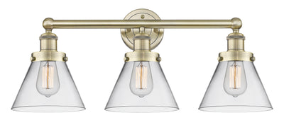 Edison Bath Vanity Light Cast Brass Glass