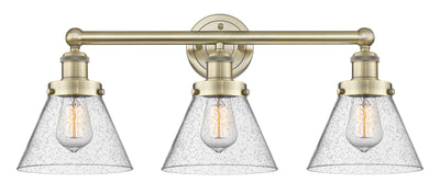 Edison Bath Vanity Light Cast Brass Glass