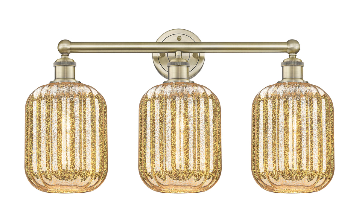 Preston Cylinder 25-Inch 3-Light Bath Vanity Light 14-Inch High