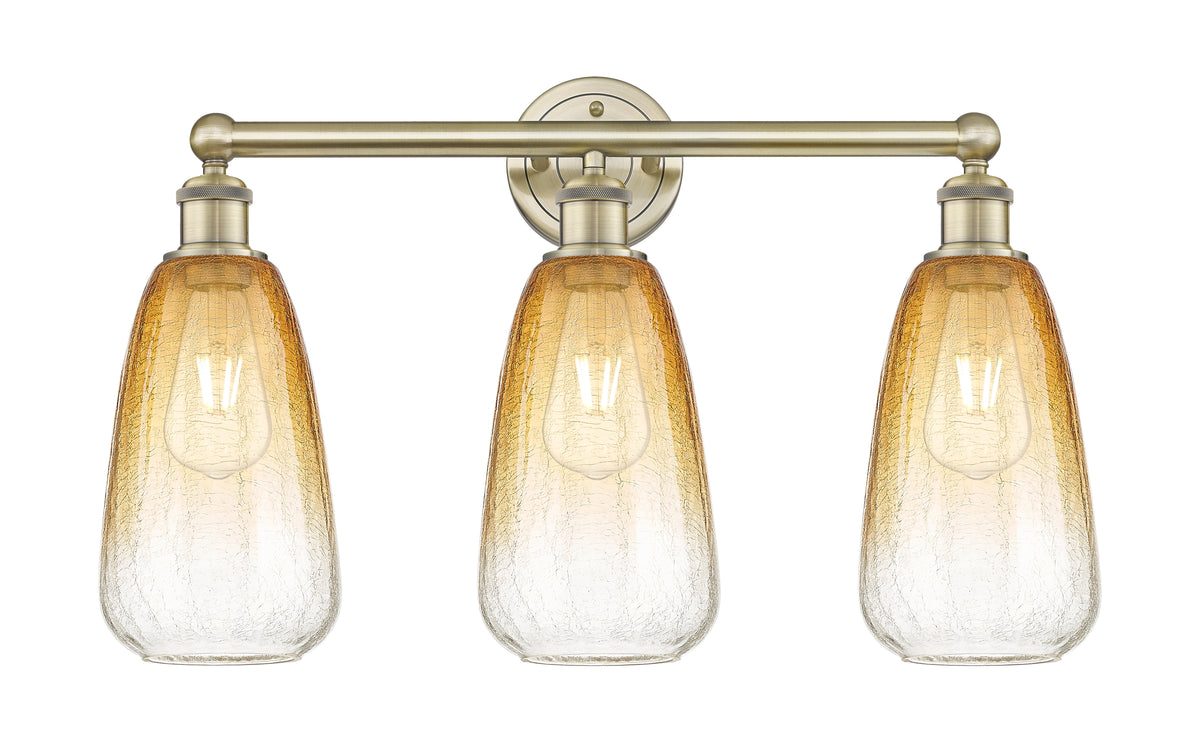 Brookhaven Almond 24-Inch 3-Light Bath Vanity Light 15.25-Inch High