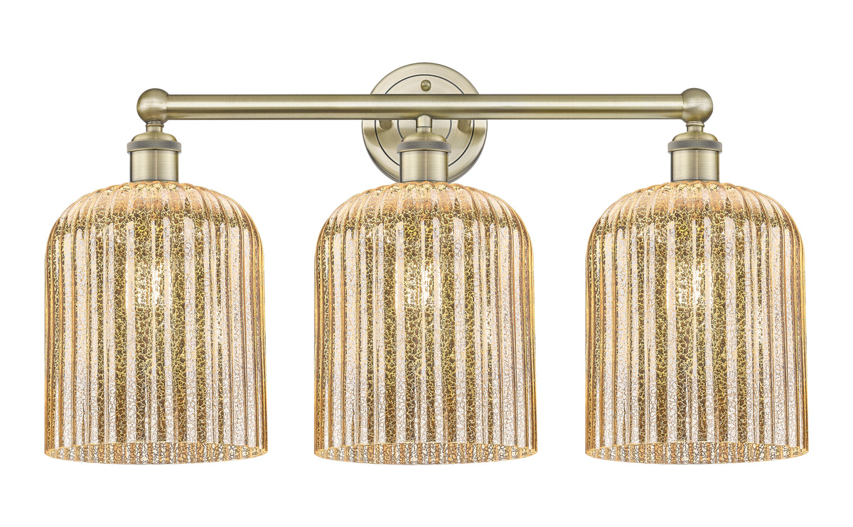 Bridal Veil 23-Inch 3-Light Bath Vanity Light 8-Inch Shade