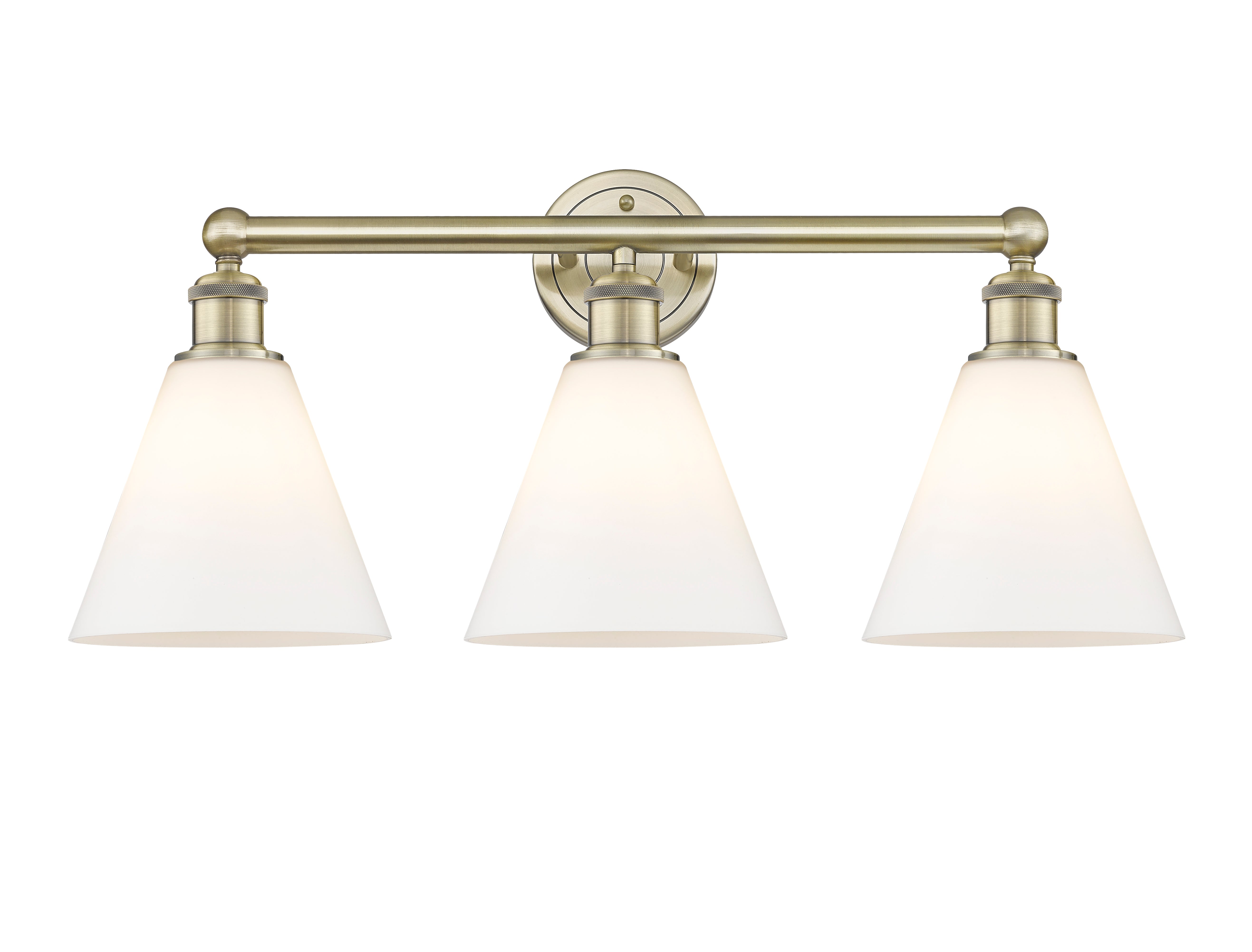 Edison Bath Vanity Light Cast Brass 24.5 Inch
