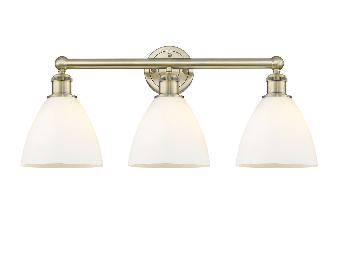 Edison Bath Vanity Light Cast Brass Glass