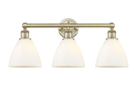 Edison Bath Vanity Light Cast Brass Glass