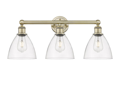 Edison Bath Vanity Light Cast Brass Glass
