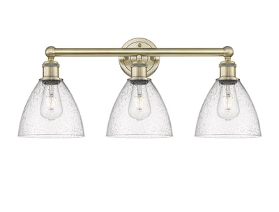 Edison Bath Vanity Light Cast Brass Glass