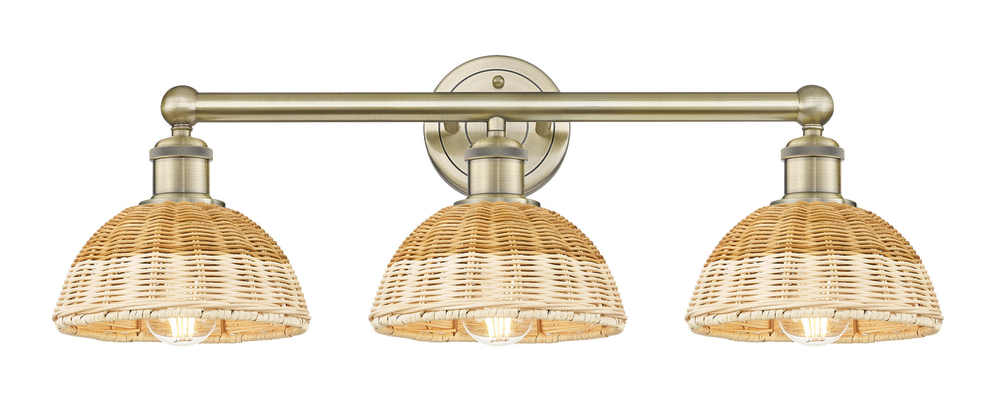 Edison Bath Vanity Light Brass Glass Steel