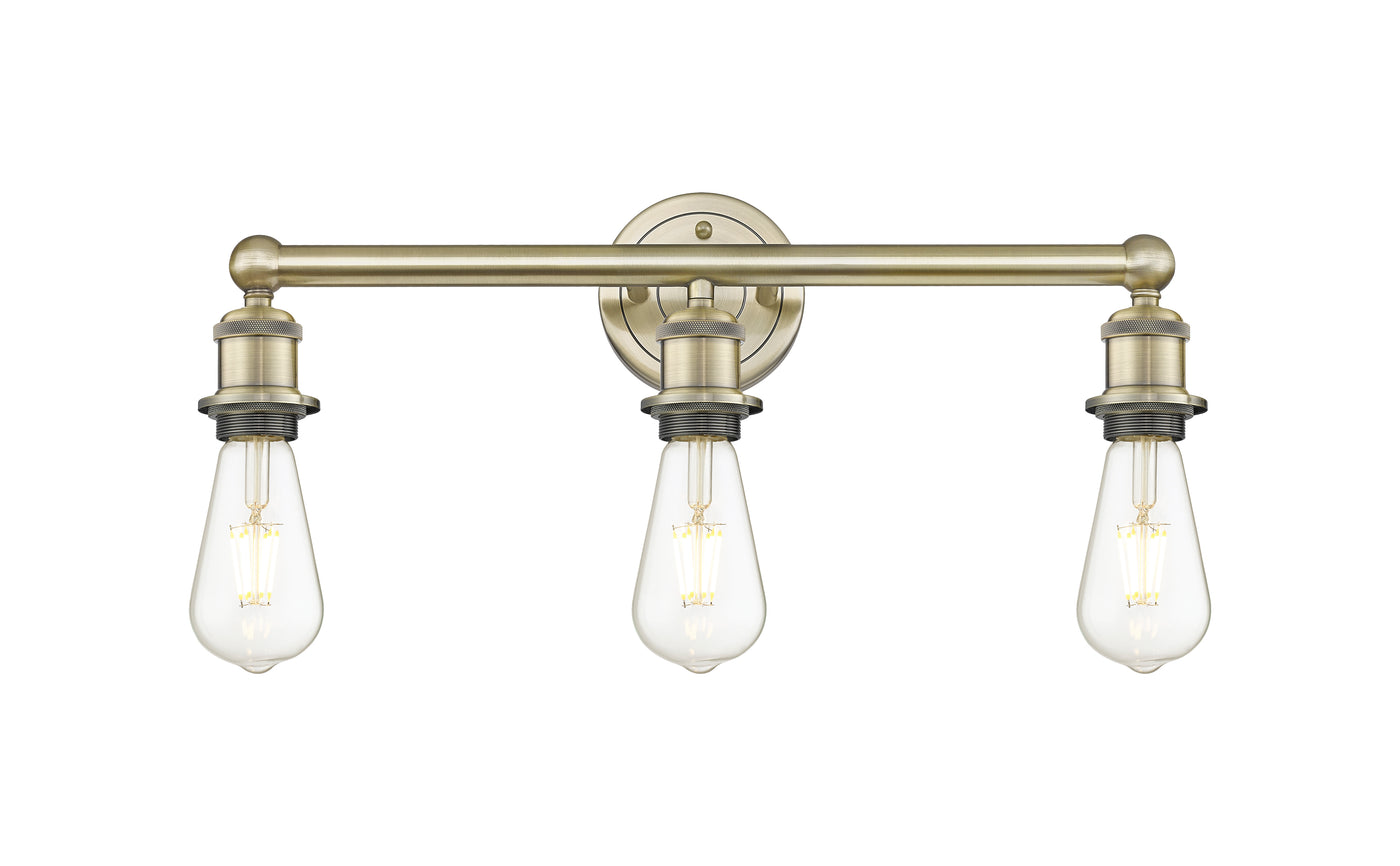 Edison Bath Vanity Light Cast Brass Steel