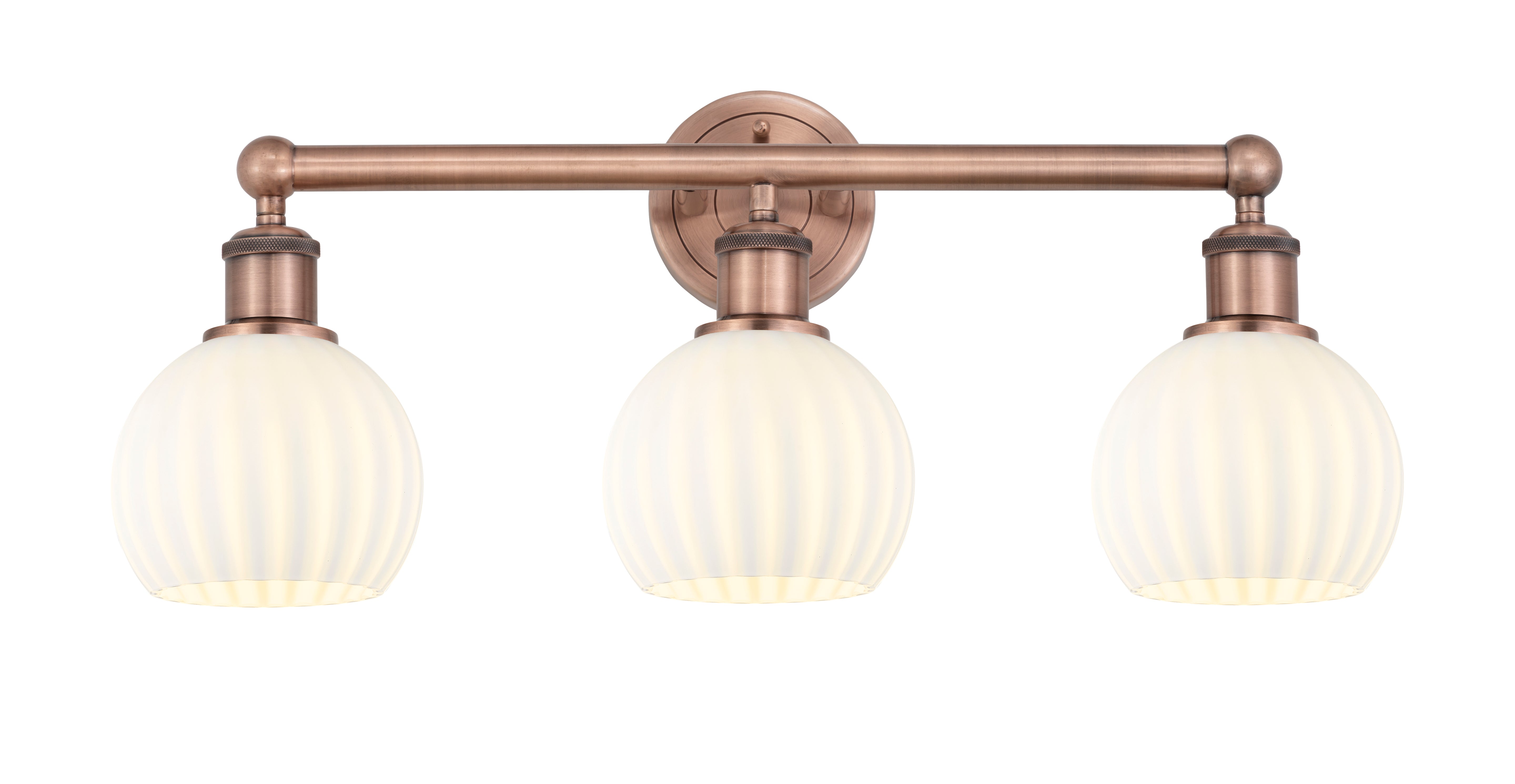 Edison Bath Vanity Light 3 Lights Brass