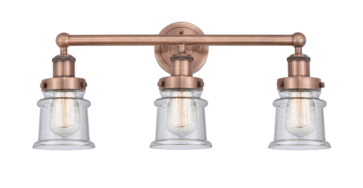 Canton 23-Inch 3-Light Bath Vanity Light 10.75-Inch High 7.125-Inch Extension