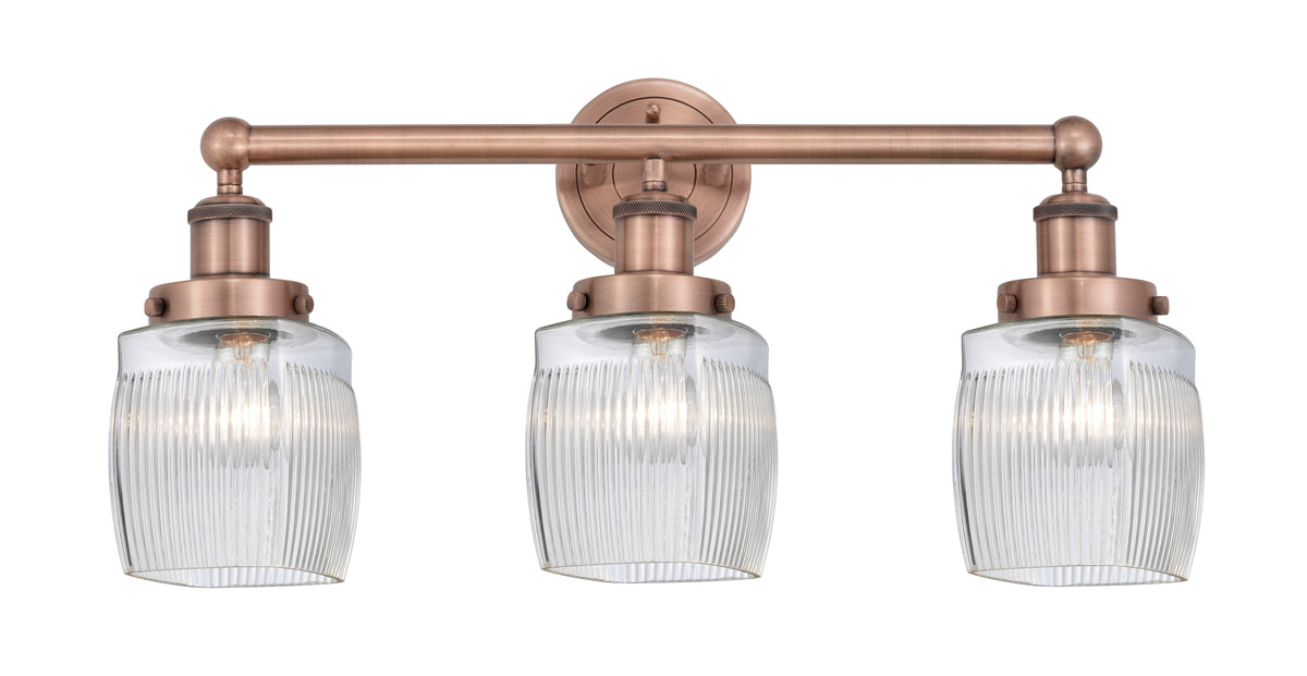 Colton 24-Inch 3-Light Bath Vanity Light 11.25-Inch High 7.25-Inch Extension