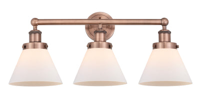 Edison Bath Vanity Light Cast Brass Glass