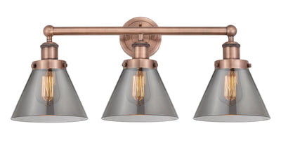 Edison Bath Vanity Light Cast Brass Glass