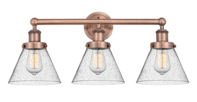 Edison Bath Vanity Light Cast Brass Glass