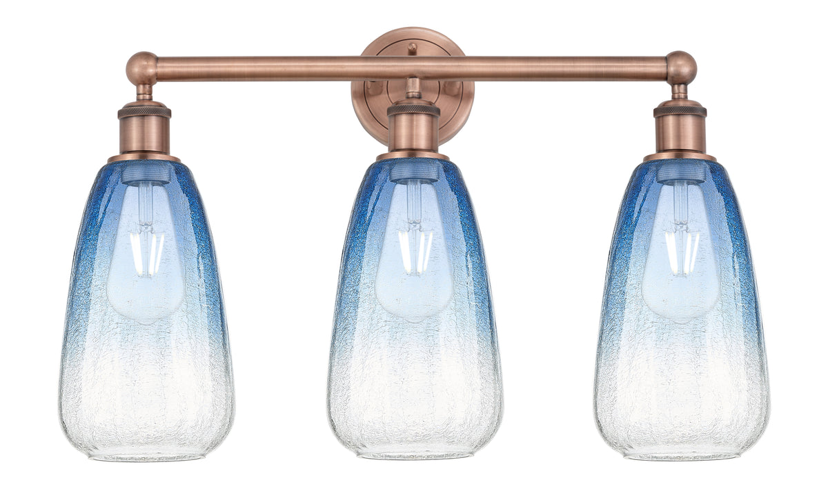 Brookhaven Almond 24-Inch 3-Light Bath Vanity Light 15.25-Inch High