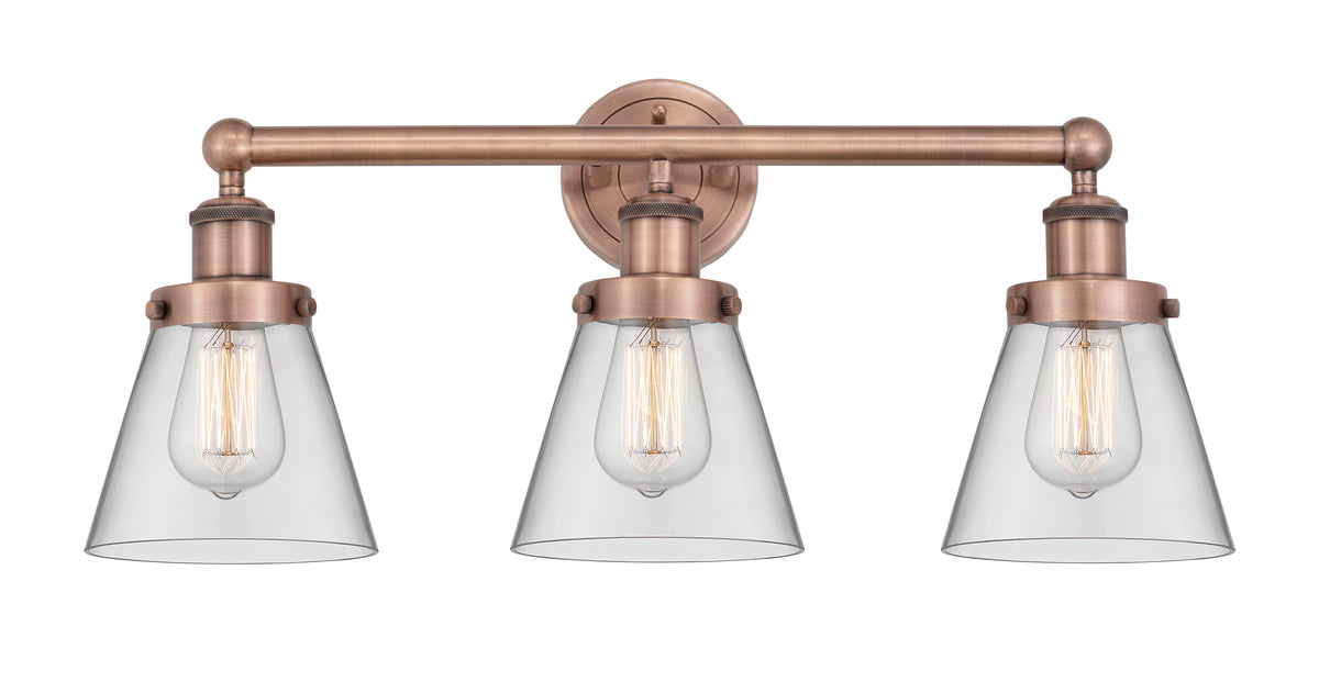 Cone 24-Inch 3-Light Bath Vanity Light 11.25-Inch High