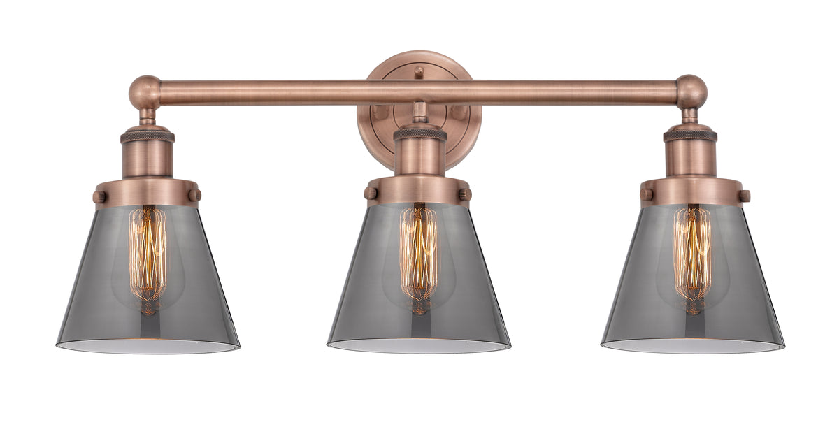 Cone 24-Inch 3-Light Bath Vanity Light 11.25-Inch High