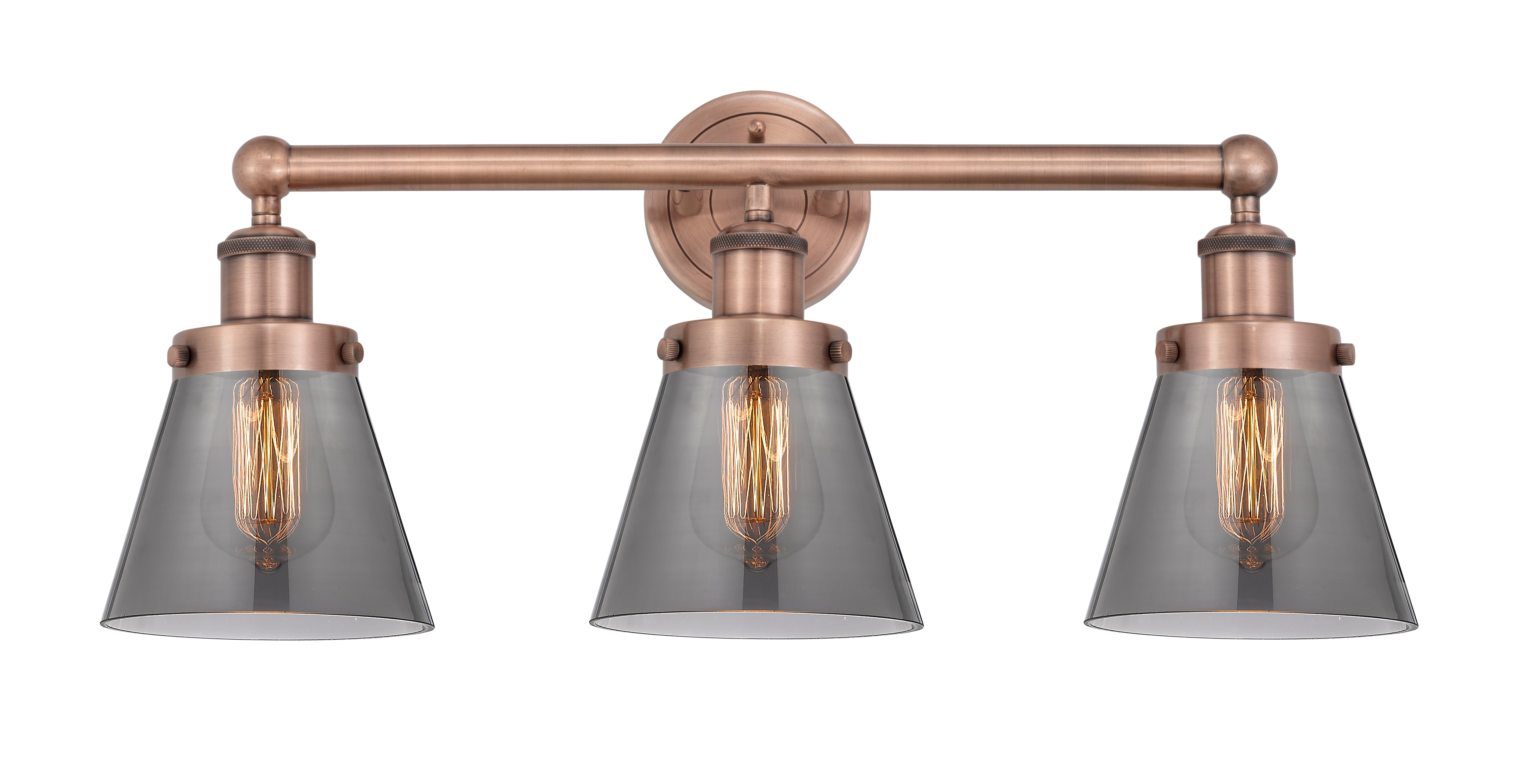 Edison Bath Vanity Light Cast Brass Glass