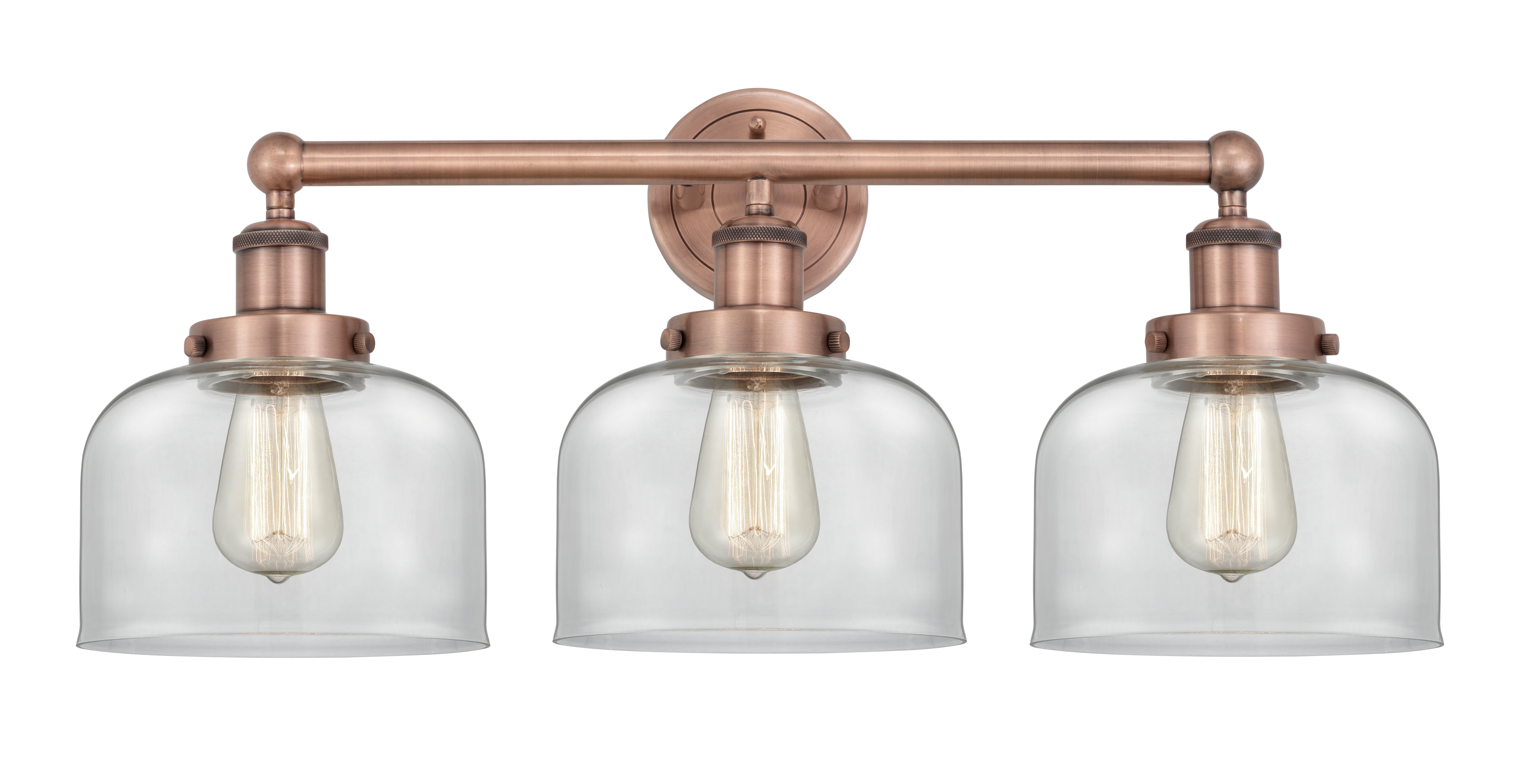 Edison Bath Vanity Light Cast Brass 25"