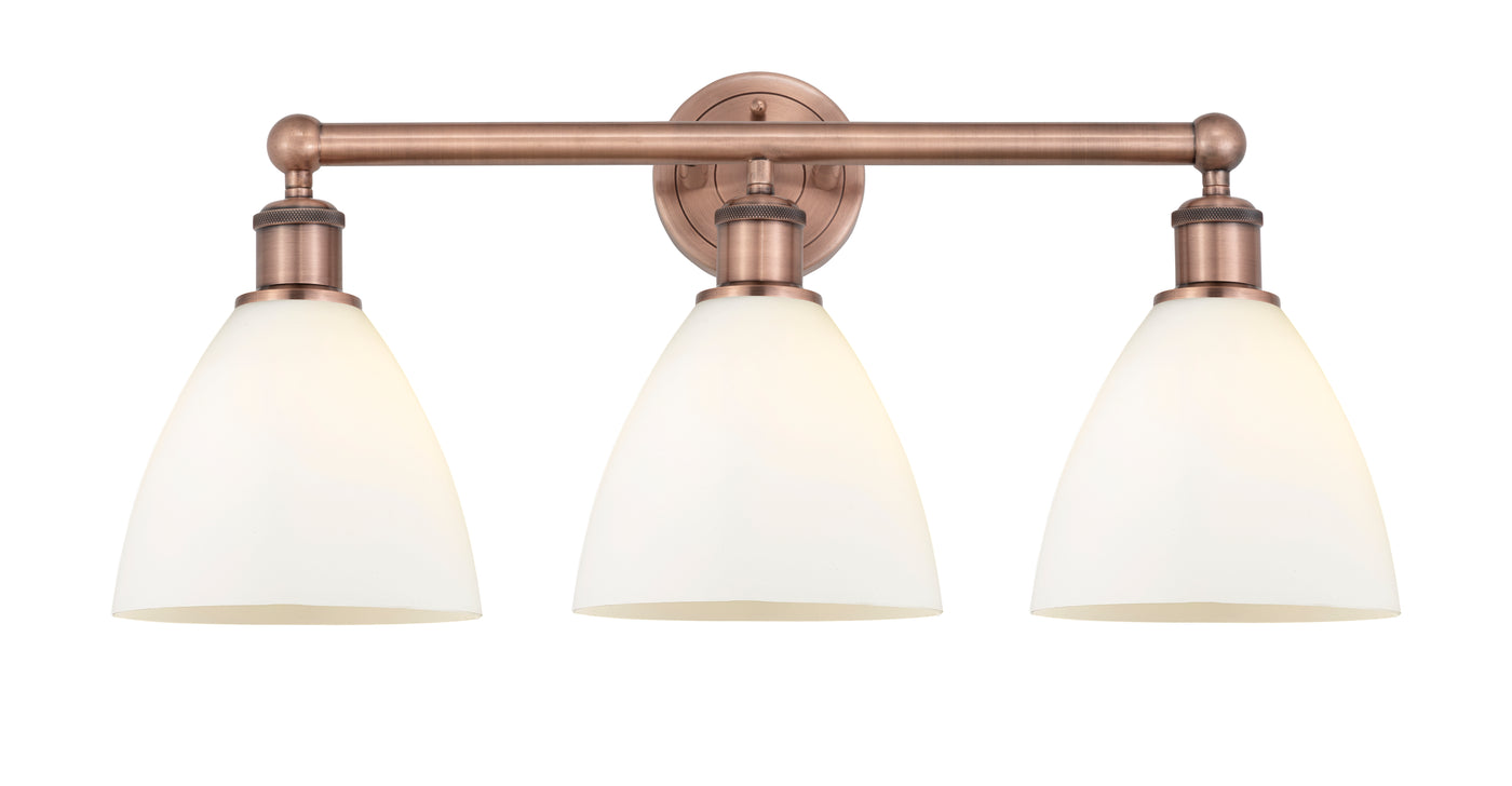 Edison Bath Vanity Light Cast Brass Glass