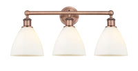 Edison Bath Vanity Light Cast Brass Glass