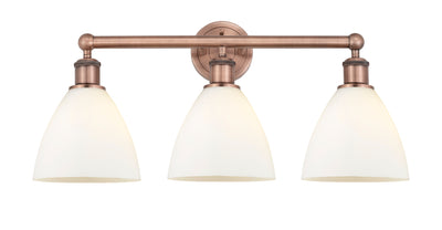 Edison Bath Vanity Light Cast Brass Glass
