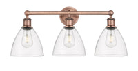 Edison Bath Vanity Light Cast Brass Glass