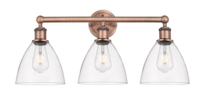 Edison Bath Vanity Light Cast Brass Glass