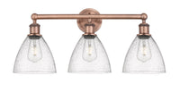 Edison Bath Vanity Light Cast Brass Glass