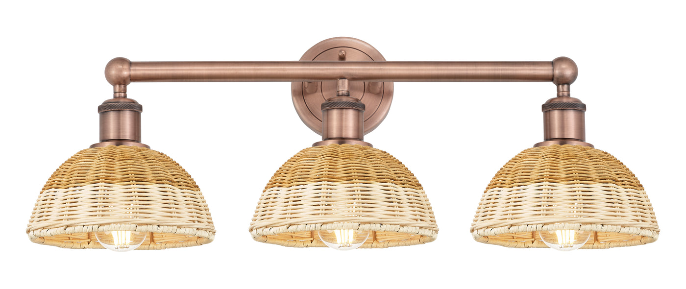 Edison Bath Vanity Light Brass Glass Steel