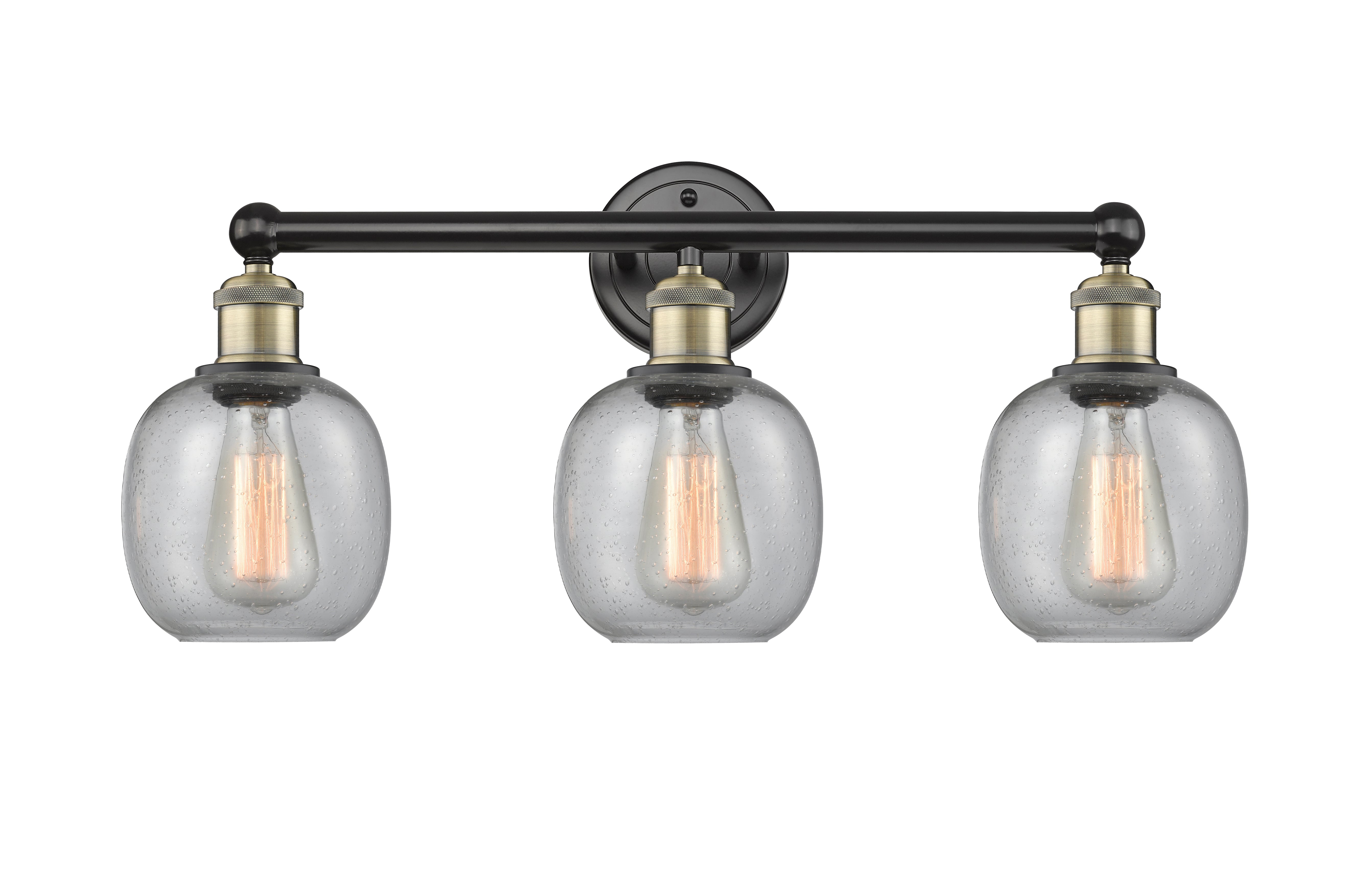 Edison Bath Vanity Light Woven Rattan Steel