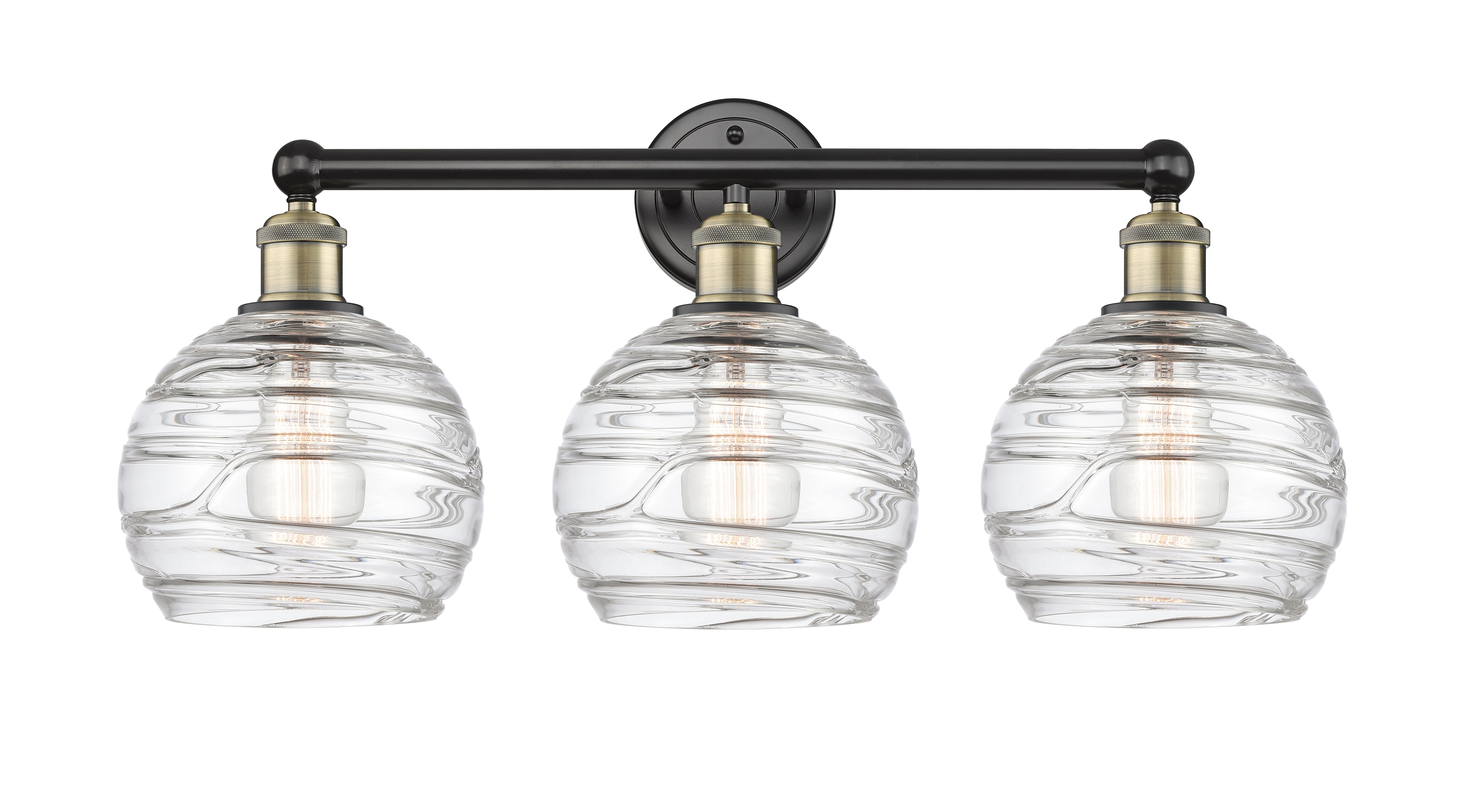 Edison Bath Vanity Light Cast Brass 3 Lights