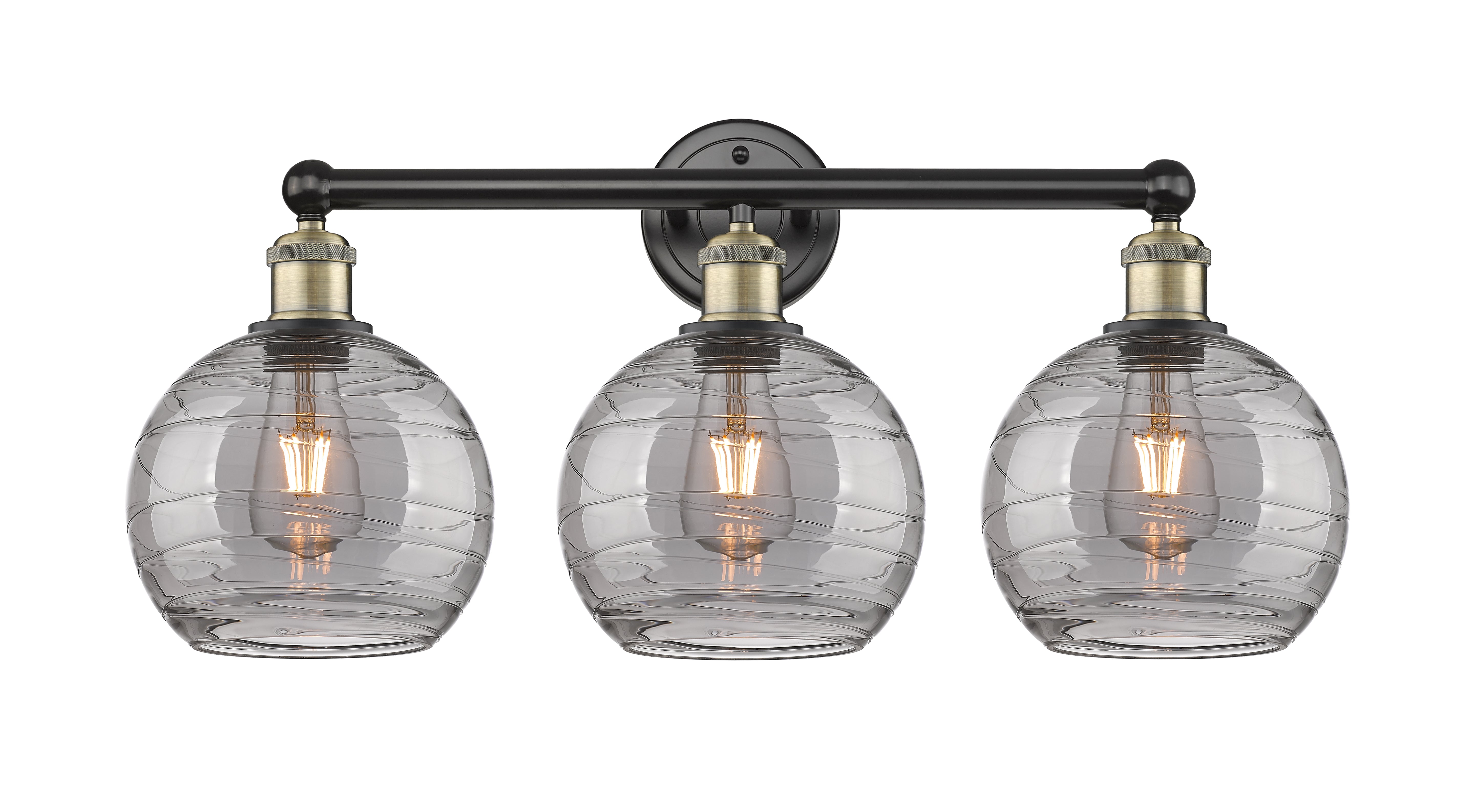 Edison Bath Vanity Light Cast Brass 3 Lights