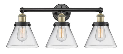 Edison Bath Vanity Light Cast Brass Glass