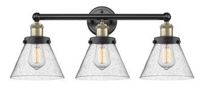 Edison Bath Vanity Light Cast Brass Glass