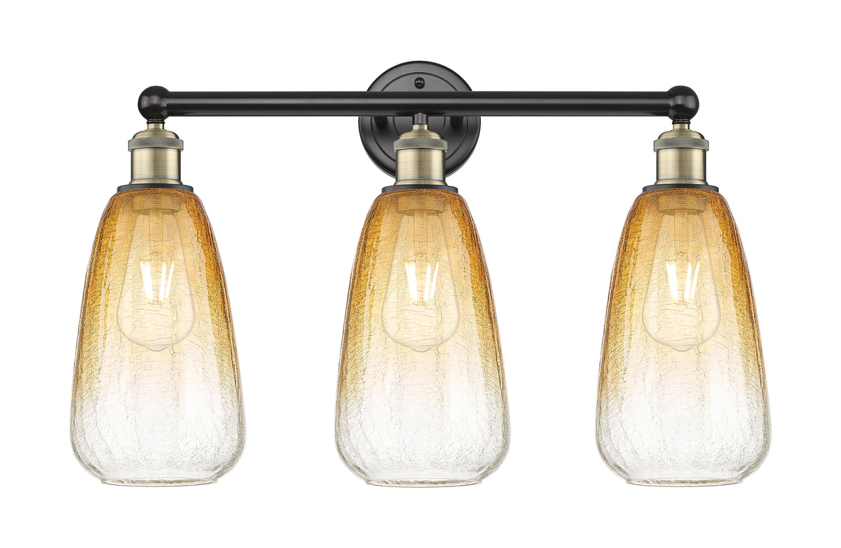 Brookhaven Almond 24-Inch 3-Light Bath Vanity Light 15.25-Inch High