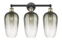 Brookhaven Flute 25-Inch 3-Light Bath Vanity Light 17.25-Inch High