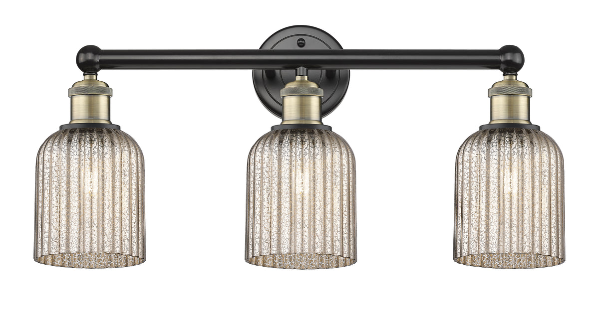 Bridal Veil 23-Inch 3-Light Bath Vanity Light 5-Inch Shade