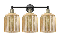 Bridal Veil 23-Inch 3-Light Bath Vanity Light 8-Inch Shade