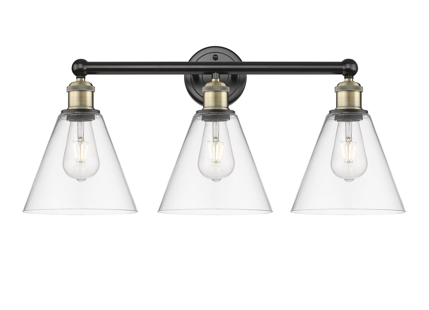 Edison Bath Vanity Light Cast Brass 24.5 Inch